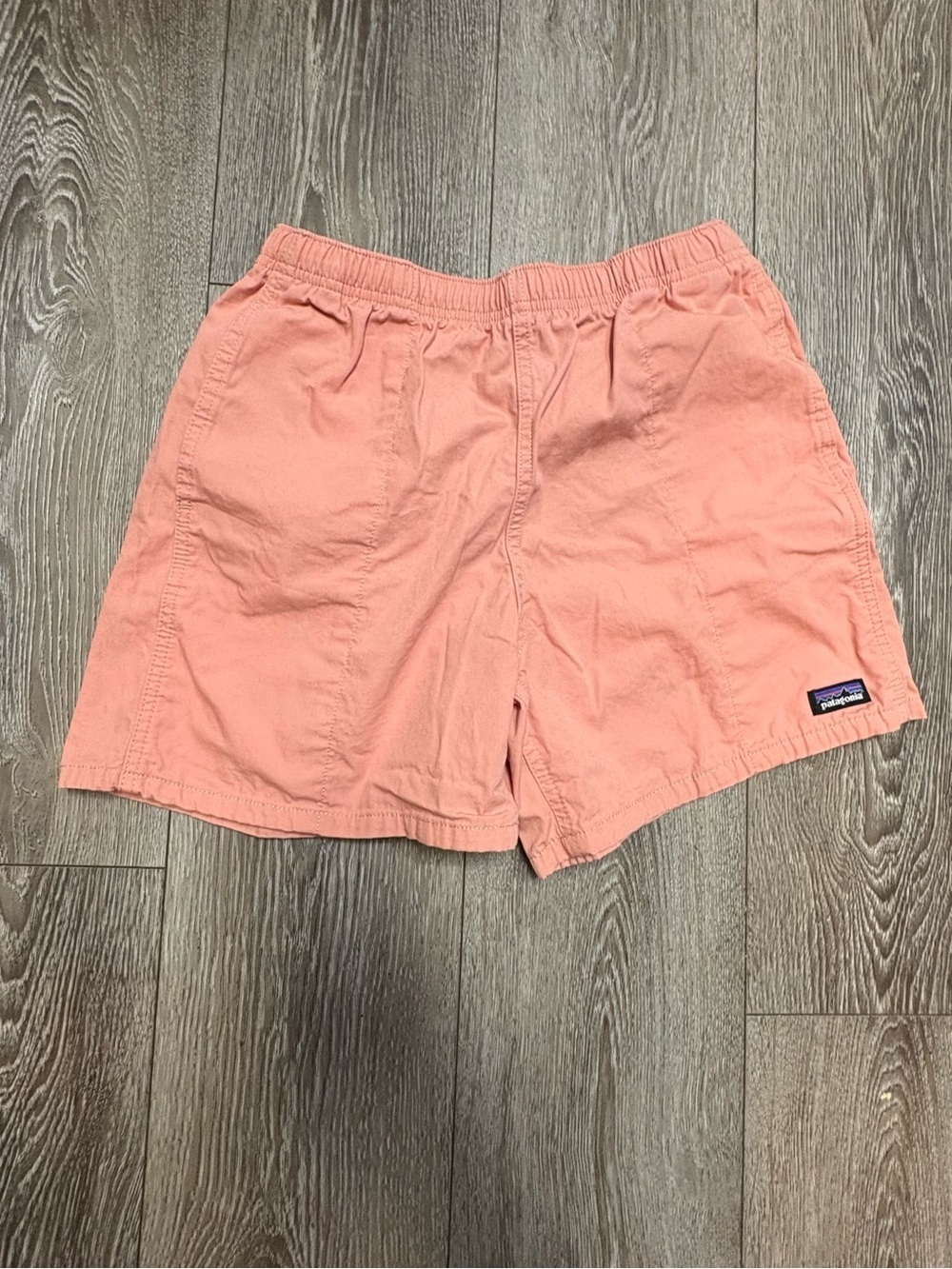 Patagonia Salmon Pink Elastic-Waist Shorts